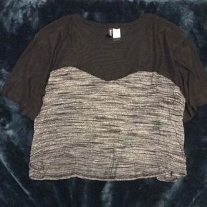 H&M black and grey shirt